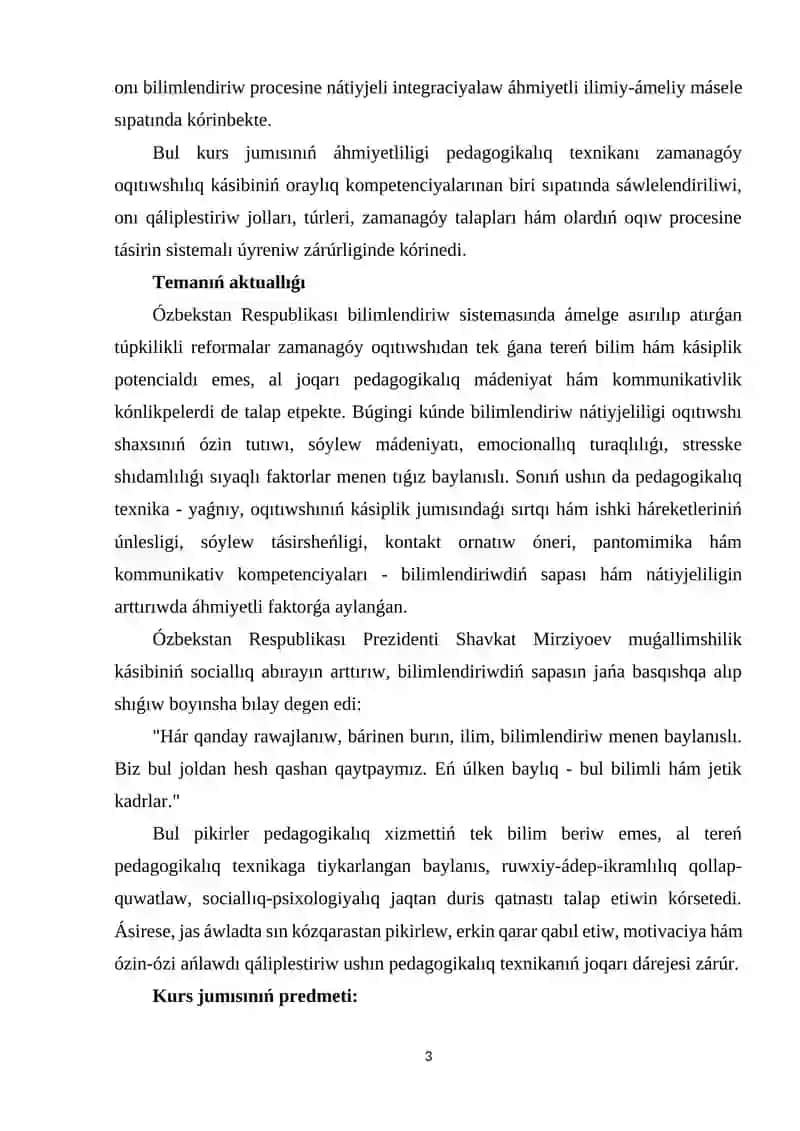 Pedagogik texnikani shakllantirish yo'llari 3