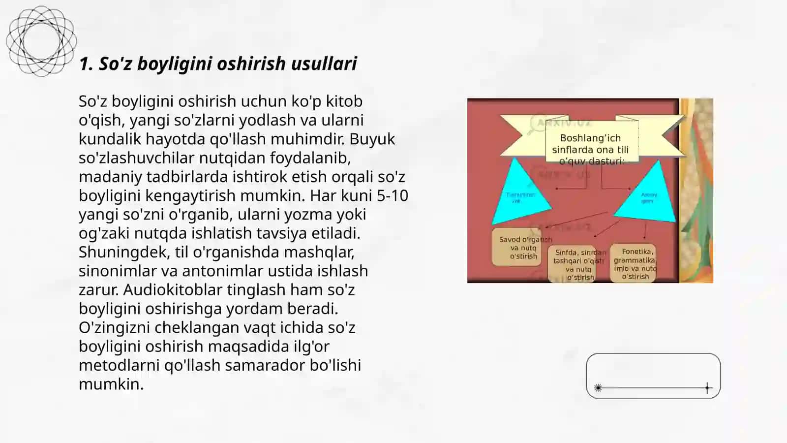 So'z boyligini oshirish usullari 3