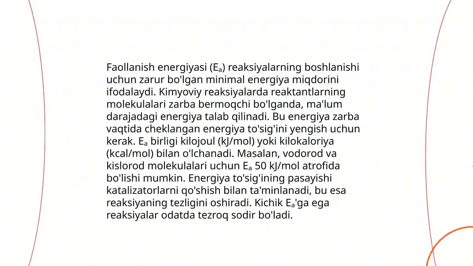 Kimyoviy reaksiyalar va energiya 3