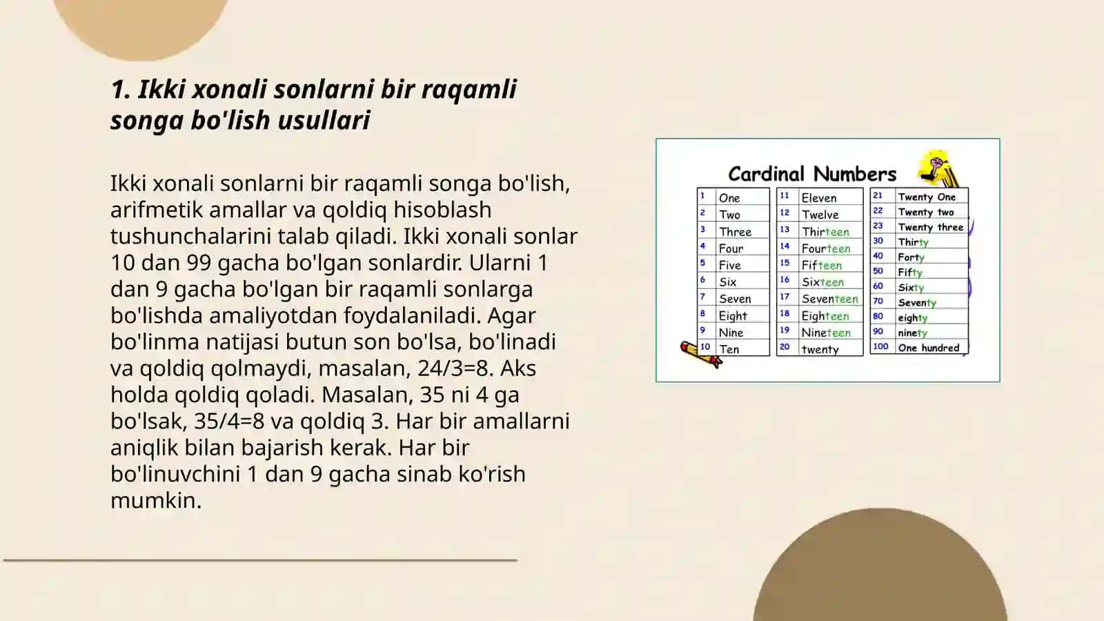Matematika oʻqitish metodikasi 3