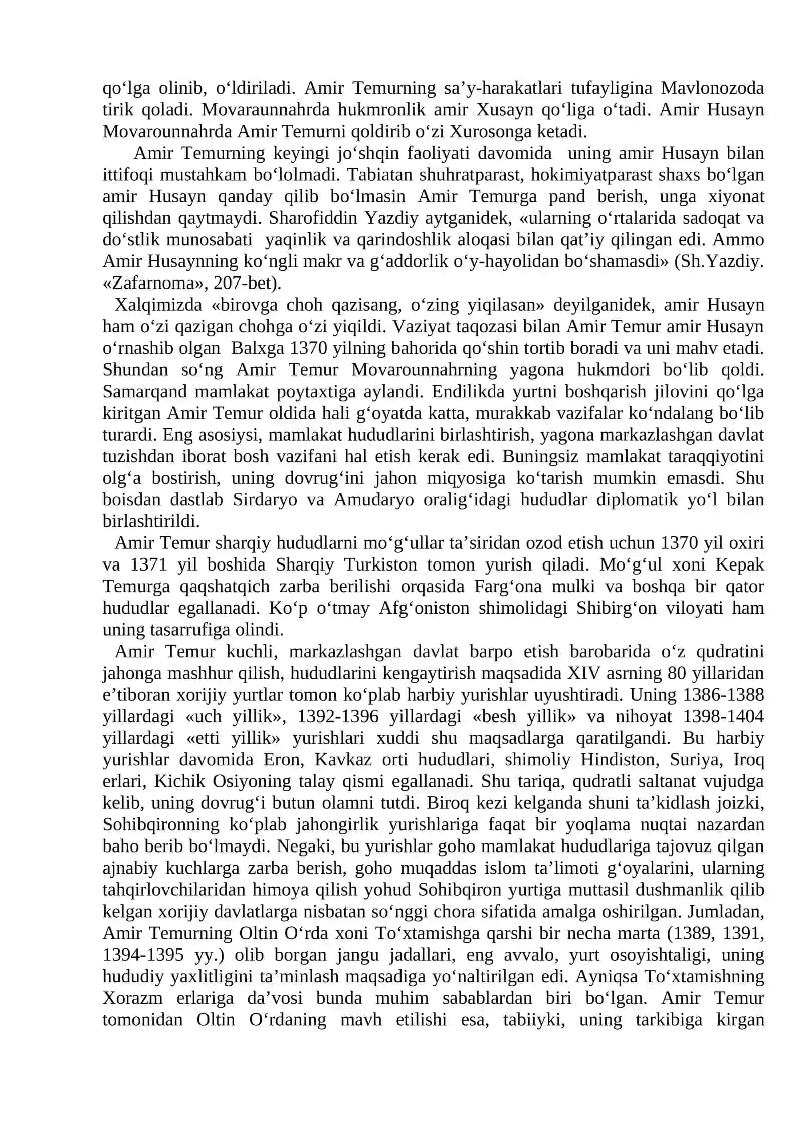 Amir Temur va temuriylar davrida o‘zbek davlatchiligining yuksalishi 3