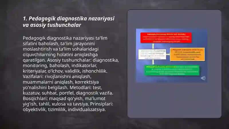 Pedagogik diagnostika. Pedagogik korrektsiya va inklyuziv ta'lim tamoyillari 3