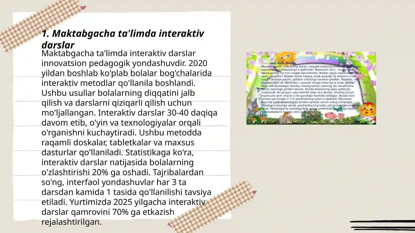 Maktabgacha ta'limda innovatsion texnologiyalarni qòllash 3