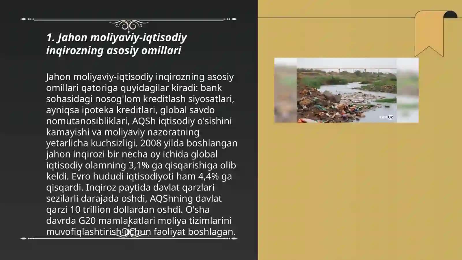 Jahon moliyaviy-iqtisodiy inqirozning asosiy omillari 3