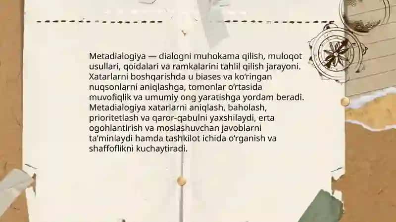 Xatarlarni boshqarish tashkilotdagi xatarlarni aniqlash va boshqarish metadialogiyasi 3