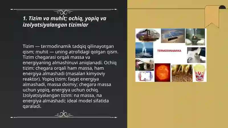 Kimyoviy termodinamika asoslari 3