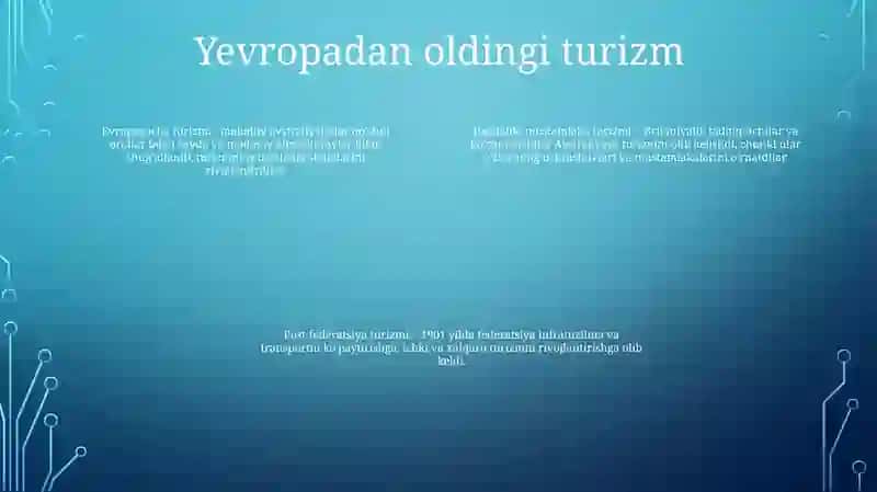 Avstraliyada Turizmning Rivojlanishi 3