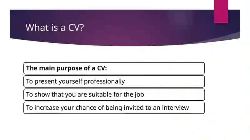 COMPLETE & SIMPLE GUIDE TO WRITING A CV 3
