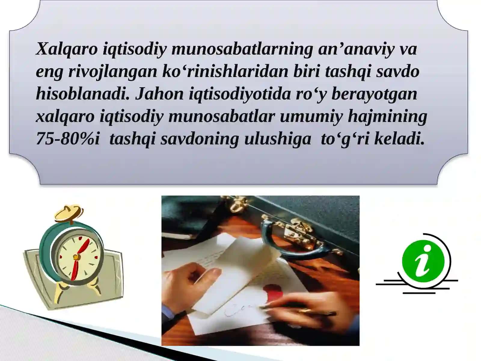 Xalqaro savdoning rivojlanish nazariyalari va modellari 3