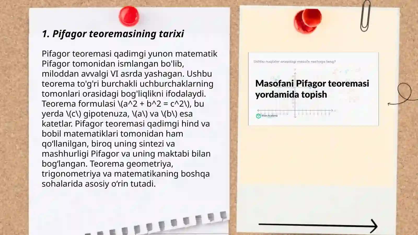 Pifagor teoremasi haqida taqdimot 3
