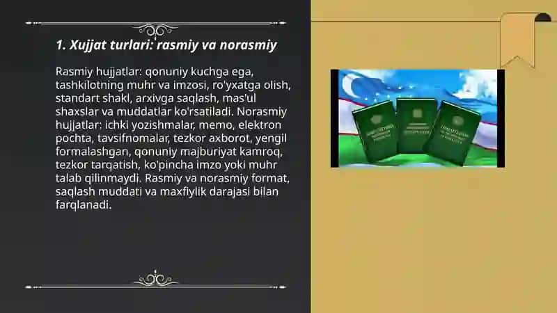 Xujjat turlari va xususiyatlari 3