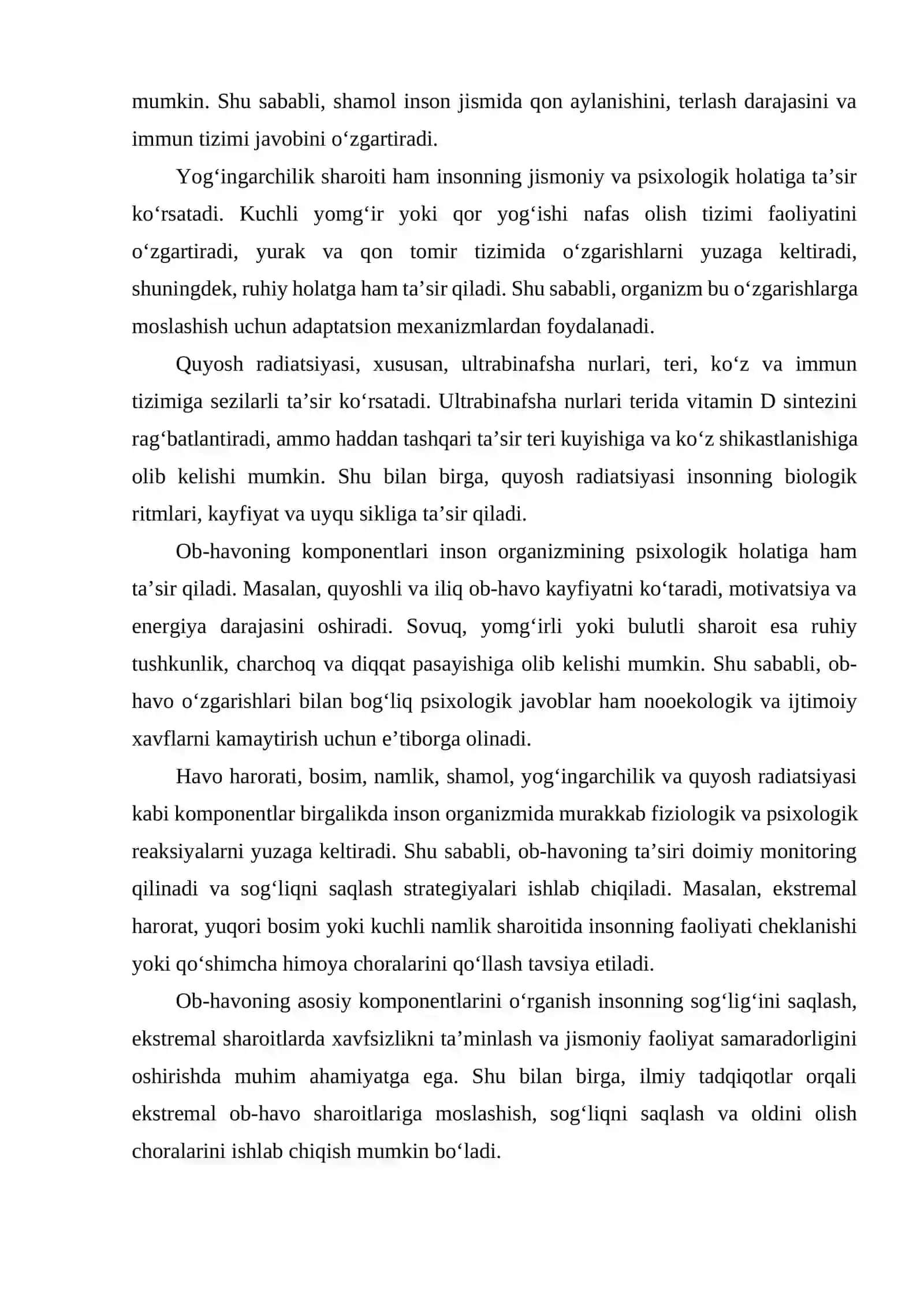 OB-HAVO VA INSON JISMIDAGI O'ZGARISHLAR 3