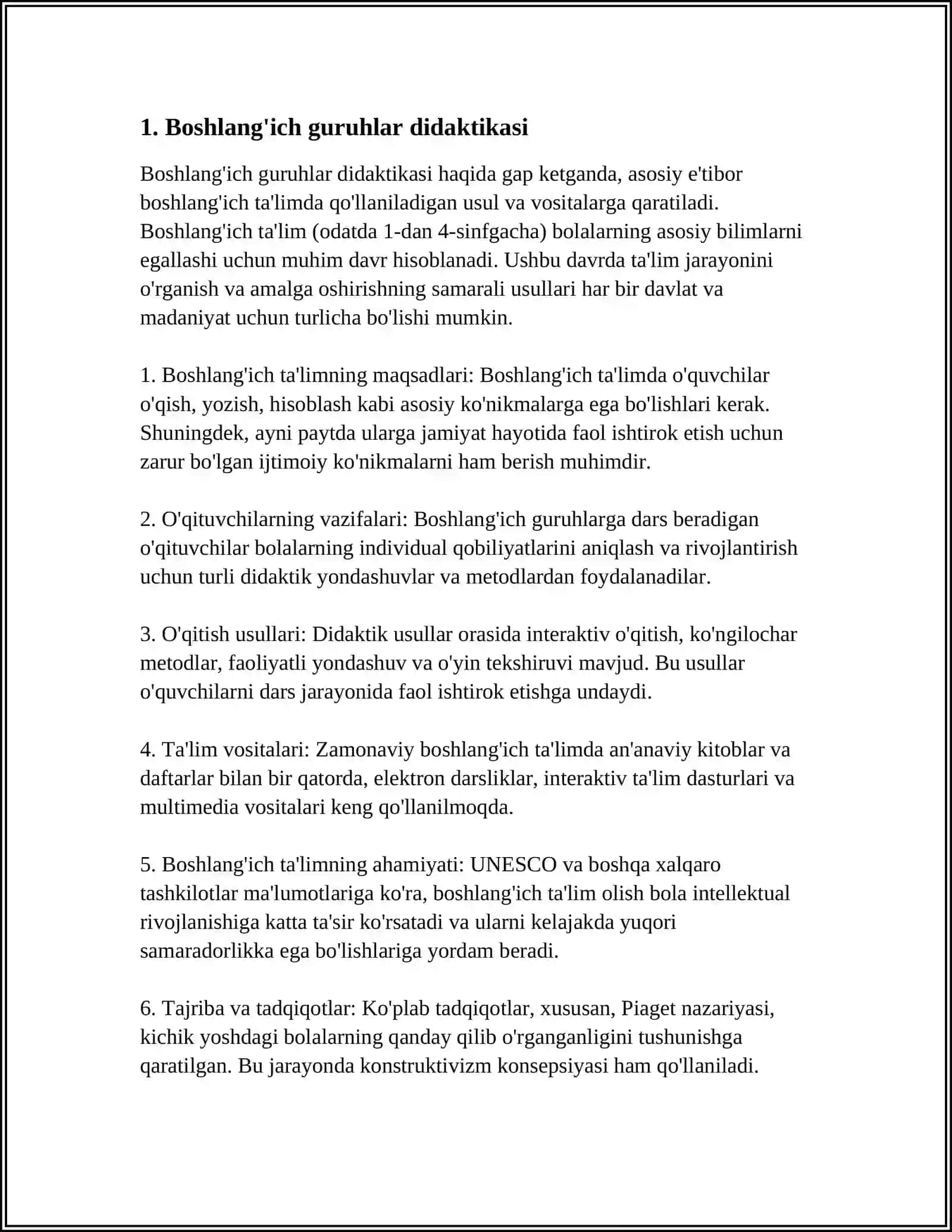 BOSHLANGʻICH GURUHLARDA MASHGʻULOT OLIB BORISH USLUBIYATI 3