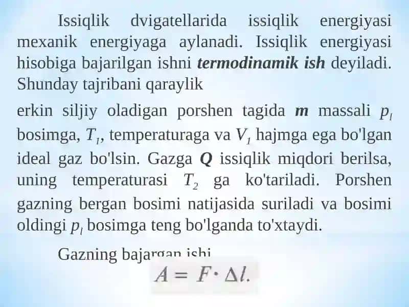 Termodinamikaning ikkinchi qonuni 3