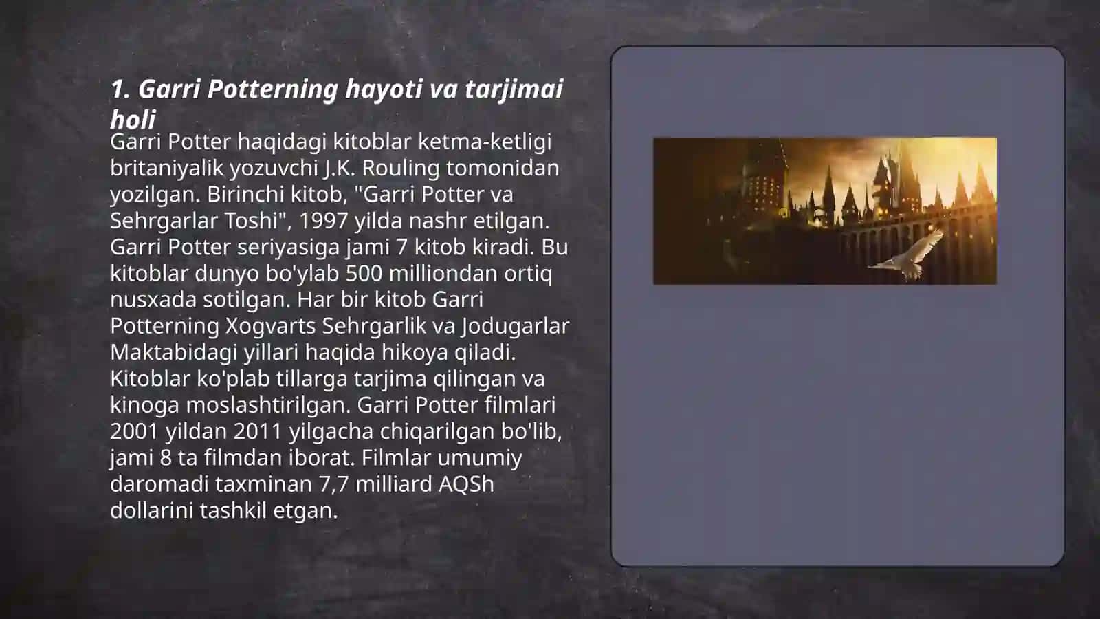 Garri Potter kinosi haqida 3