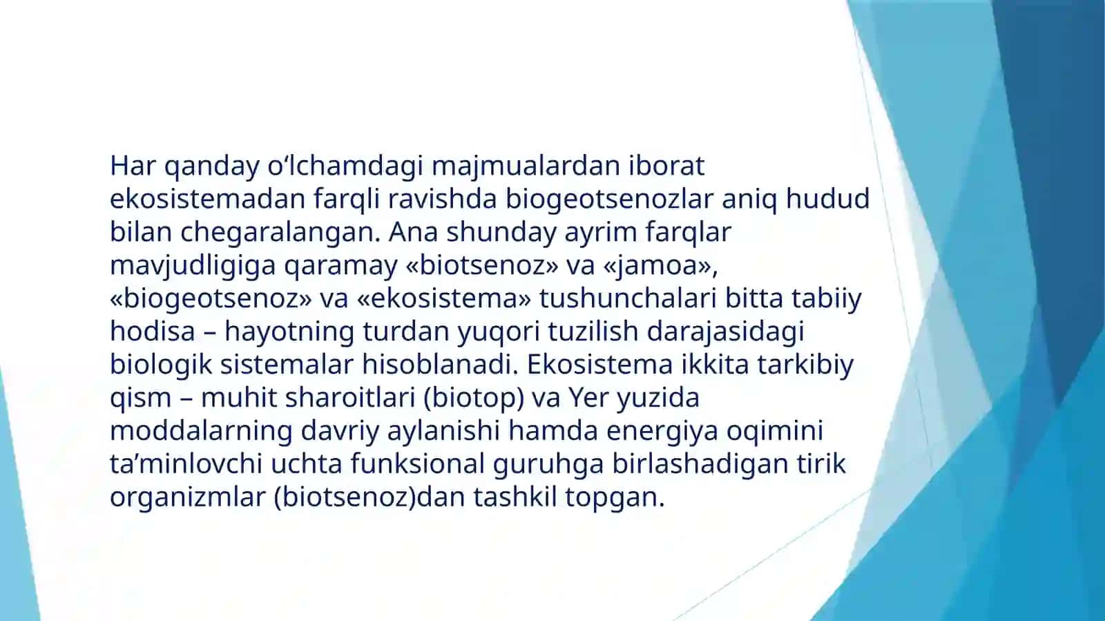 EKOLOGIK TIZIMLARNING TARKIBIY QISMLARI 3
