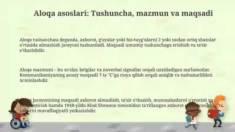 Muloqot haqida tushuncha, Muloqotning mazmuni va maqsadi 3