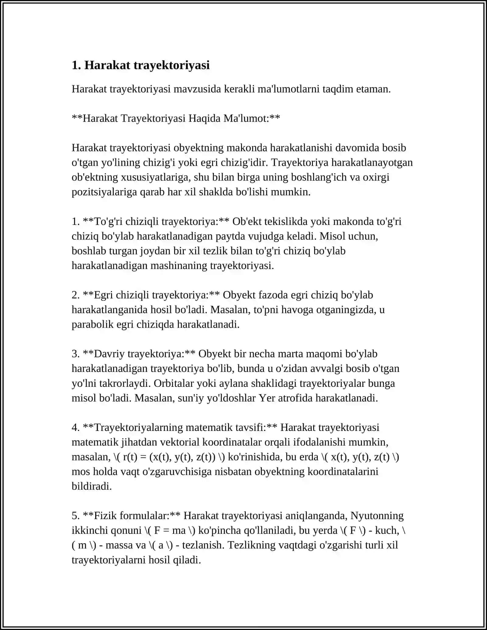 MEXANIK TIZIM HARAKATI 3