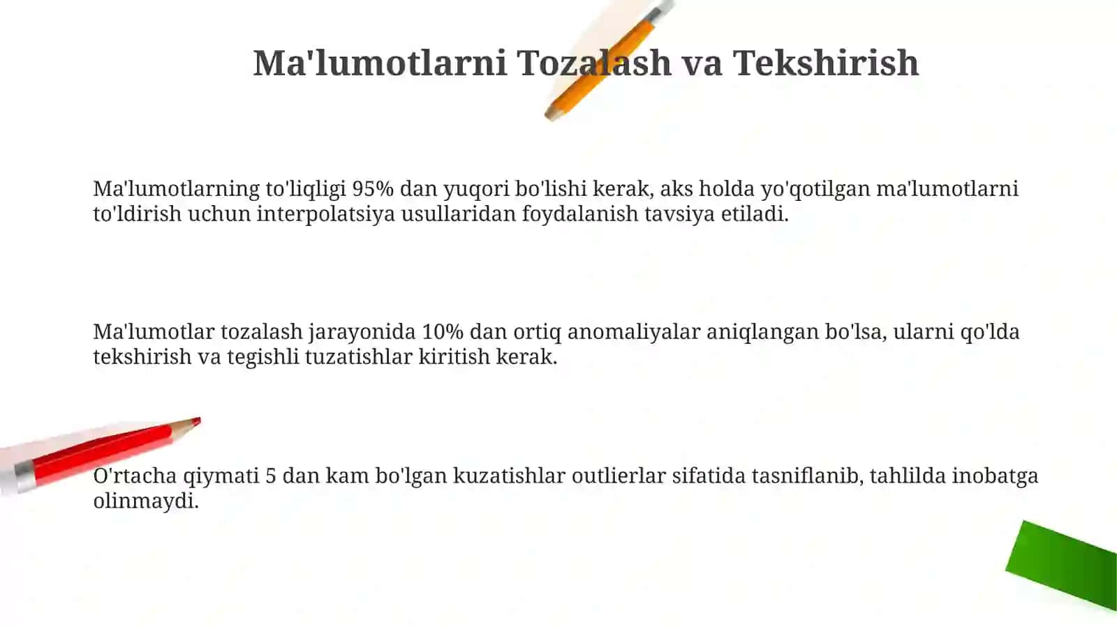 Dastlabki Tajribaning Natijalarini Tahlil Qilish 3
