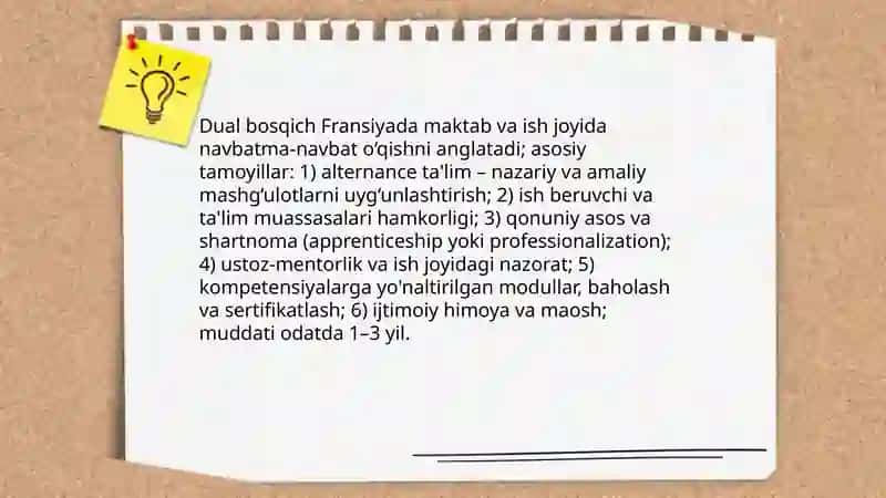 Dual bosqichi Fransiyada 3