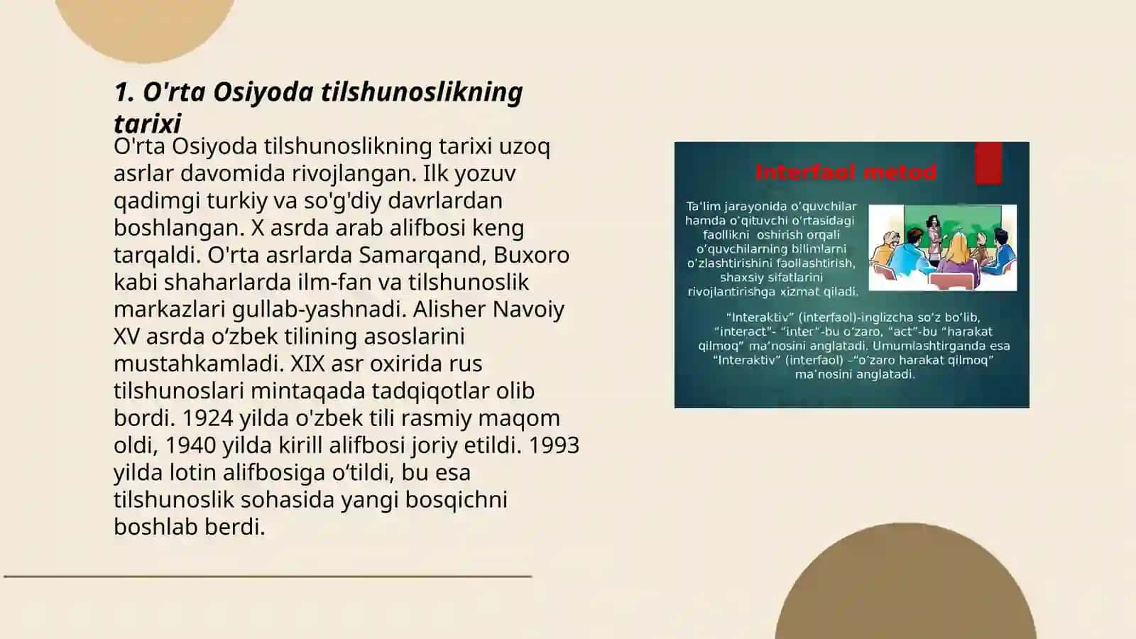 O'rta Osiyoda tilshunoslikning rivojlanishi 3