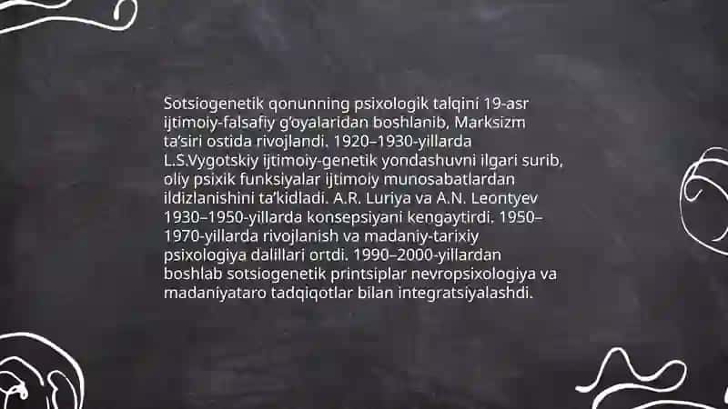 Sotsiogenetik qonunning psixologiyada talqini 3