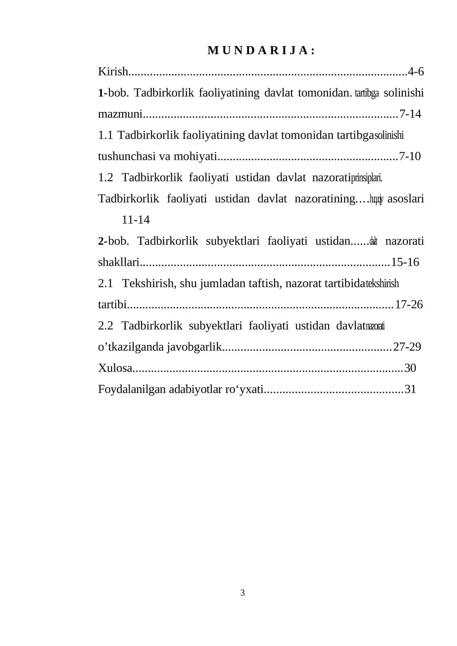 Tadbirkorlik subyekti ustidan davlat nazorati shakllari 3