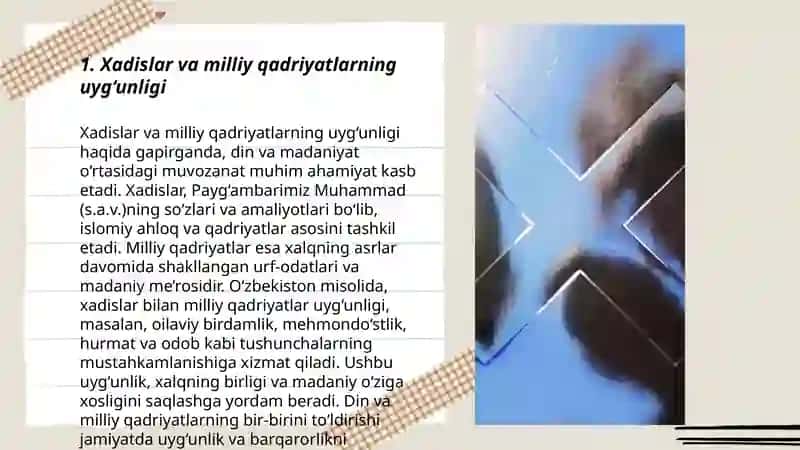 Xadislarda milliy va diniy qadriyatlarning aks etishi 3