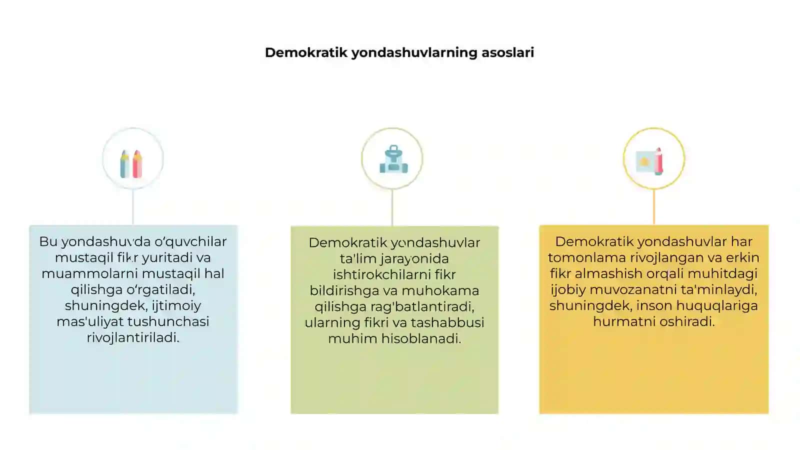 Pedagogikada demokratik yondashuvlar 3