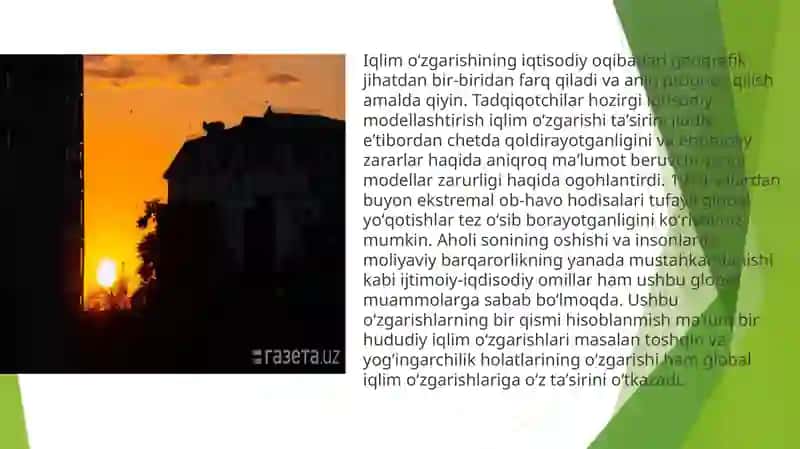 Iqlim o‘zgarishining barqarori iqtisodiy o‘sishg‘a ta‘siri 3