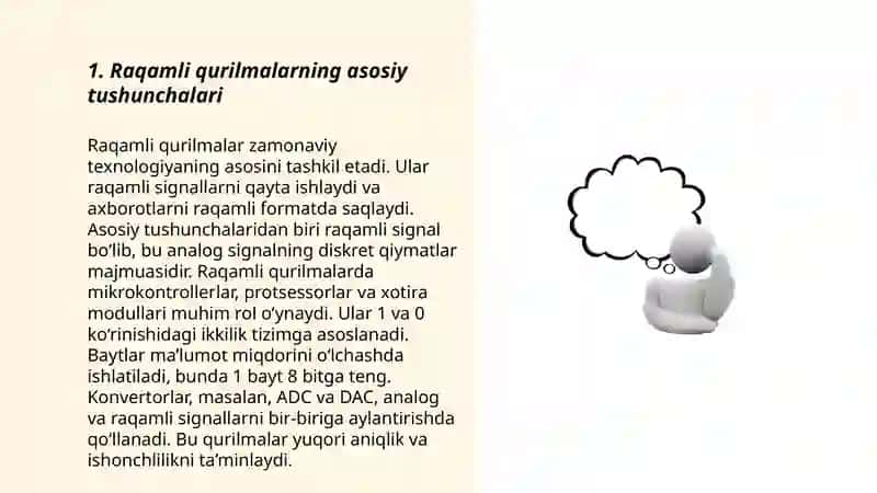 Raqamli qurulmalar va ularning ishlash prinsipi 3