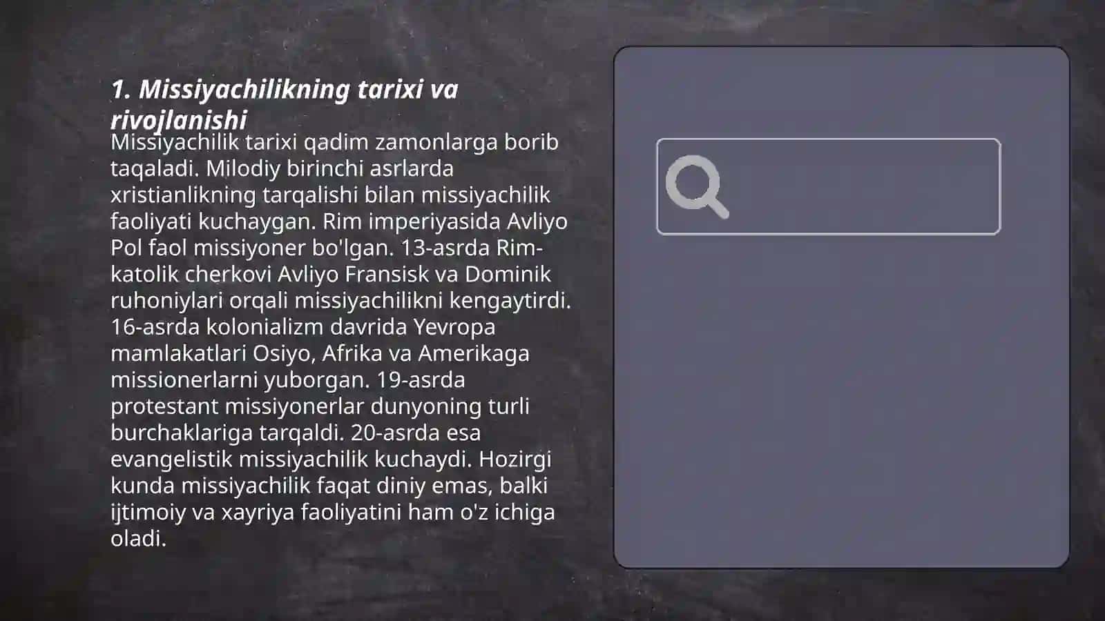 Missiyachilikning tarixi va rivojlanishi 3