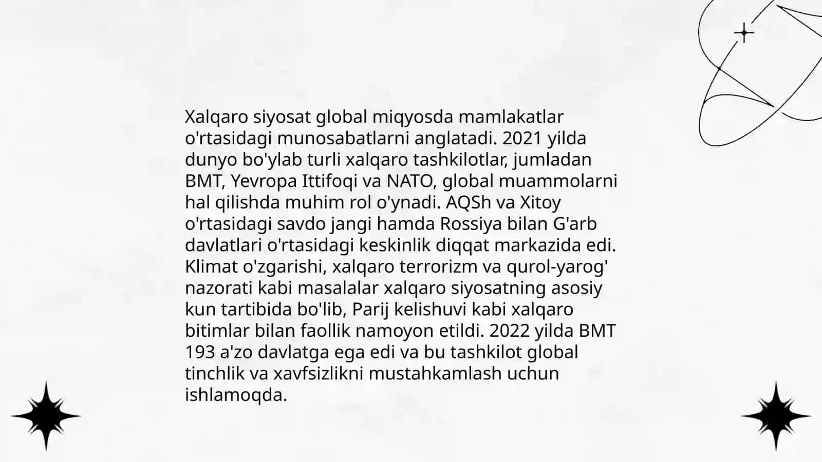Xalqaro siyosat 3