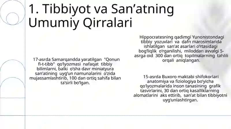 Tibbiyot va San'at 3