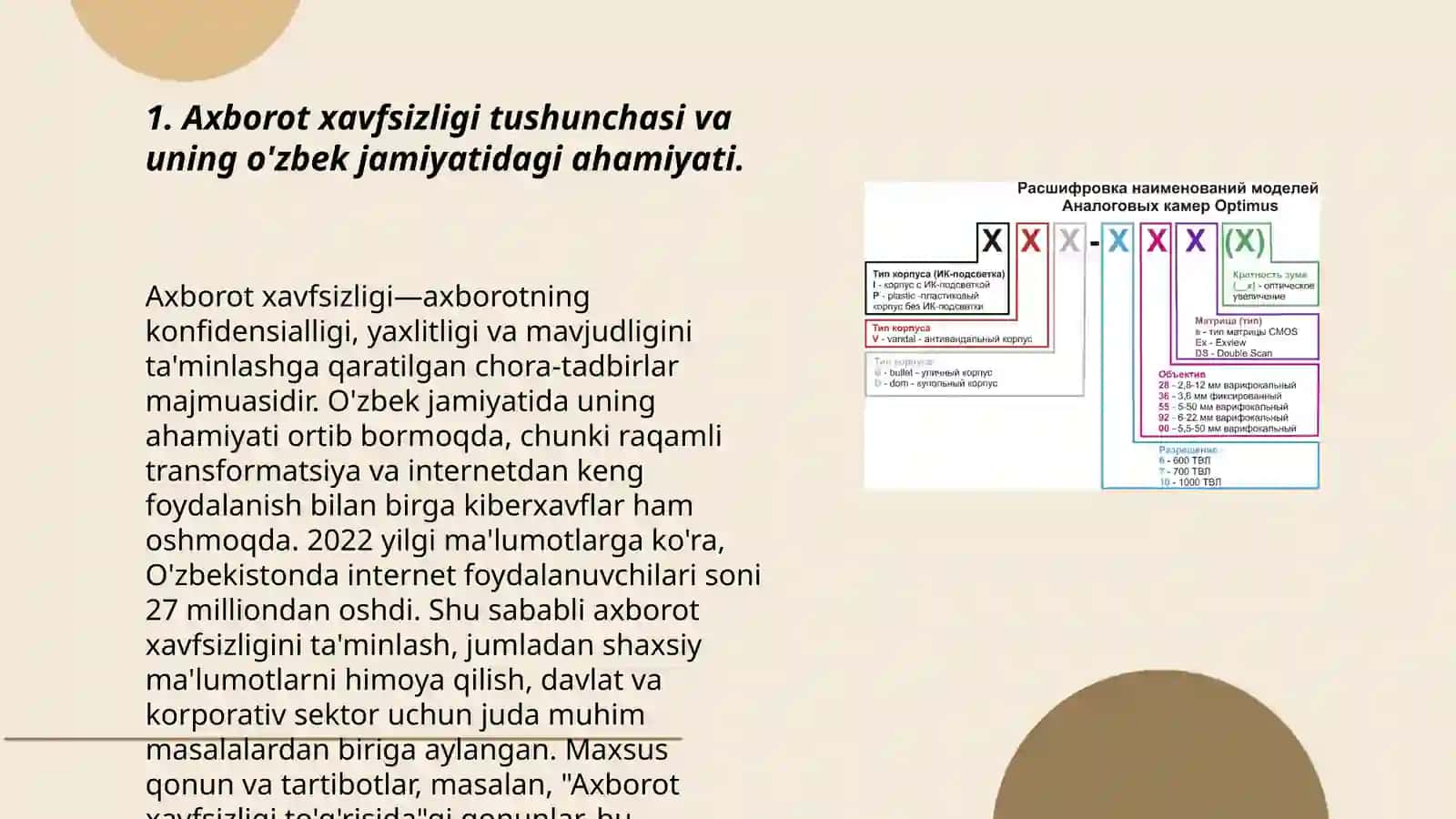 Oʻzbekistonda axborot xavfsizligining ma'noviy va huquqiy asoslari ularning huquqiy xujjatlardagi ifodasi 3