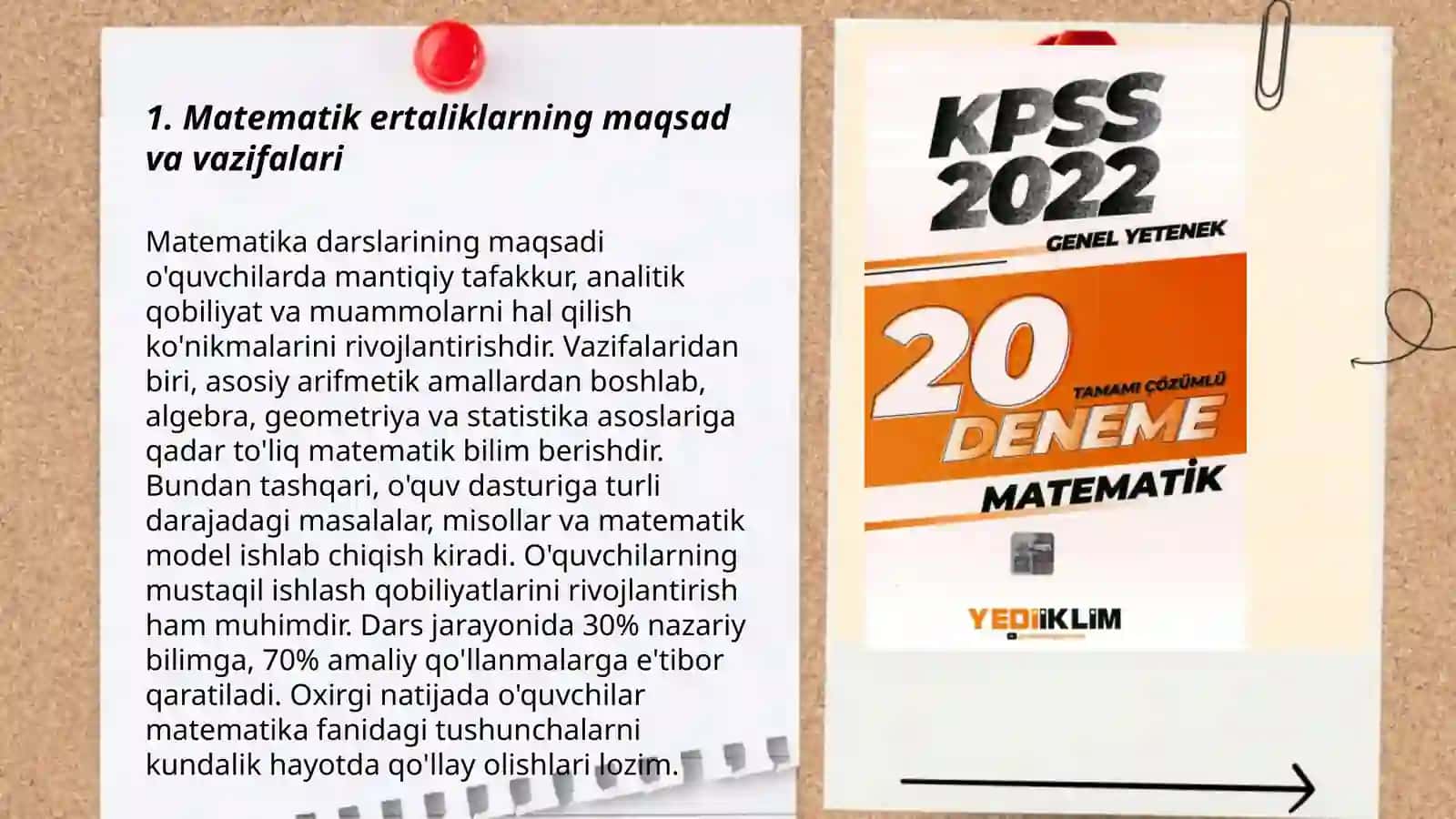 Matematik ertaliklarni tayyorlash va õtkazish metodikasi 3