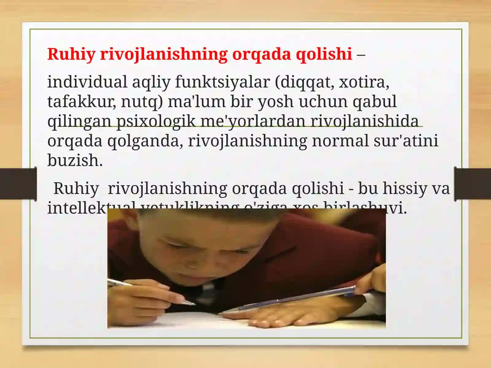 Psixik rivojlanishi orqada qolgan bolalar nutqiy rivojlanishining hususiyatlari va logopedik korreksiyaning asosiy yo‘nalishlari 3