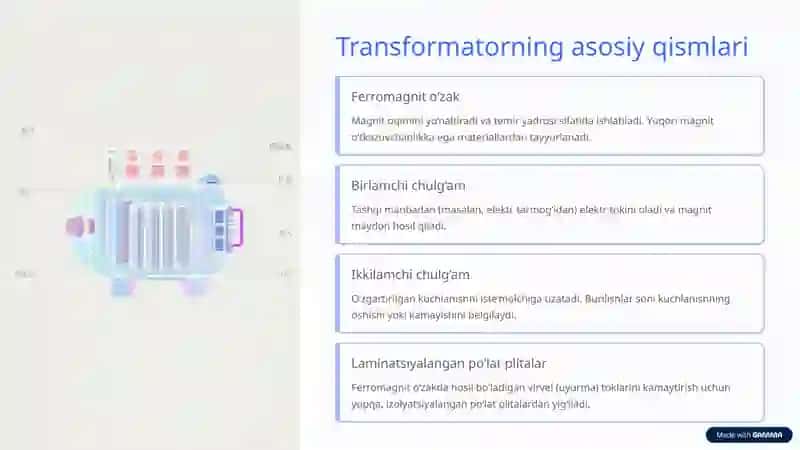 Transformatorlarning Konstruksiyalari: Asosiy Tuzilishi va Ishlash Printsiplari 3