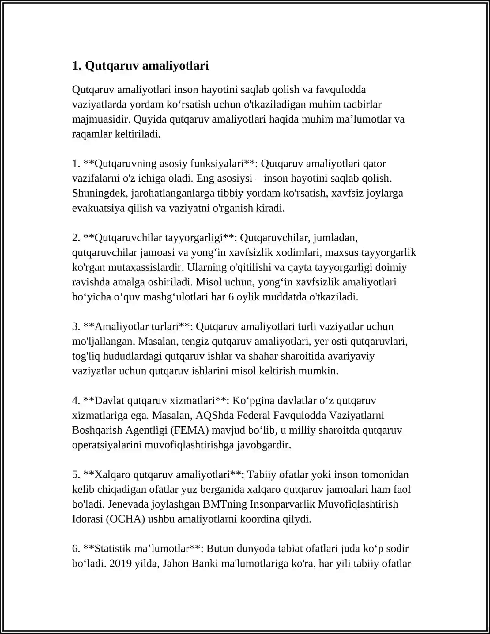 Qutqaruv Amaliyotlari 3