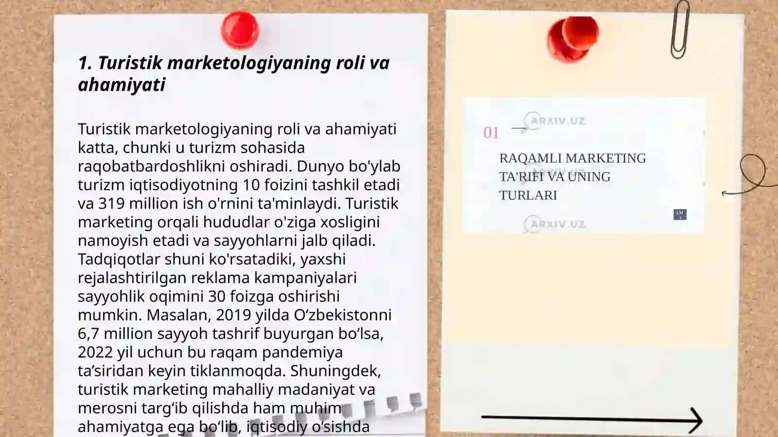 Turistik korxonalarda marketingni rivojlantirish 3