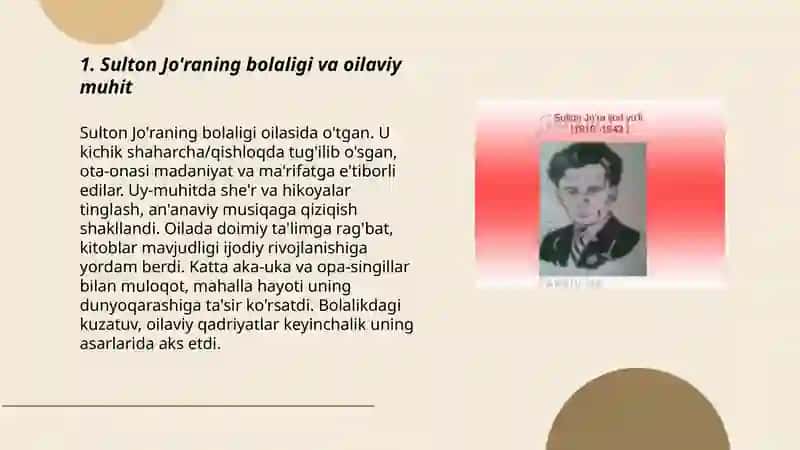 Sulton Jo'raning hayoti va ijodi 3