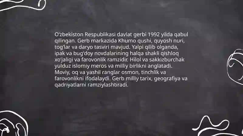 O'zbekiston Respublikasi davlat ramzlari va ahamiyati 3