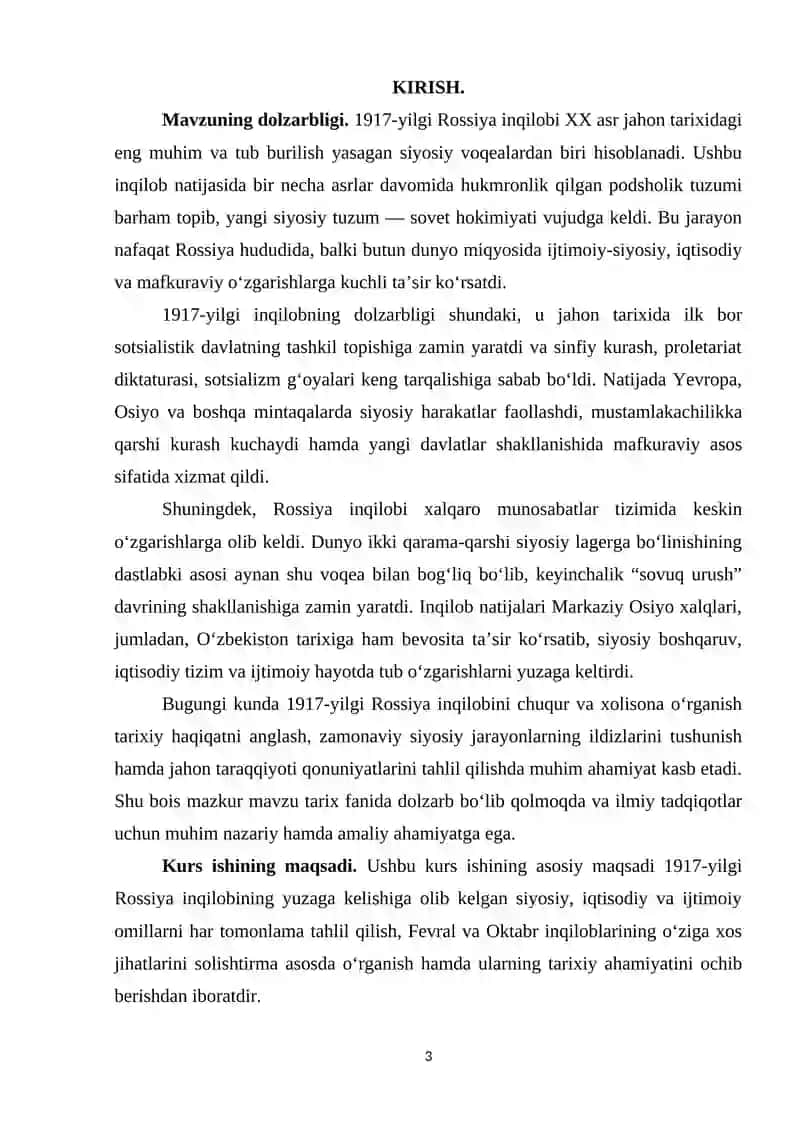 1917-yilgi Rossiya inqilobi va uning jahon tarixiga ta’siri 3