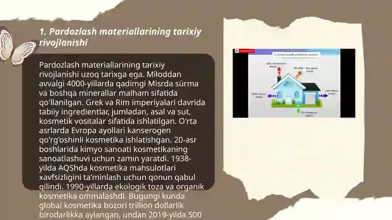 Pardozlash va issiqlik izolyatsiya materiallari 3