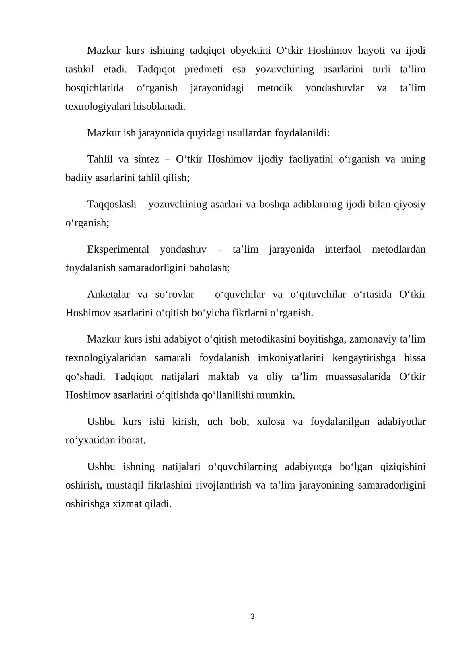 MAKTABDA O'TKIR HOSHIMOV HAYOTI VA IJODINI O'RGANISH USULLARI 3
