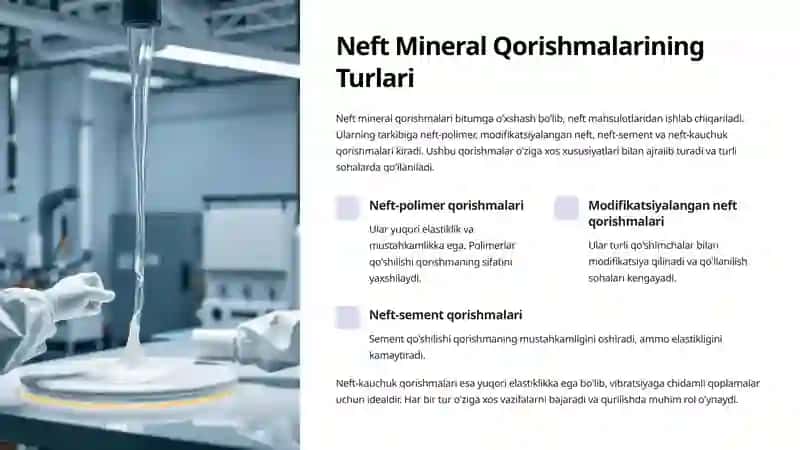 Bitum va Neft Mineral Qorishma Materiallari 3