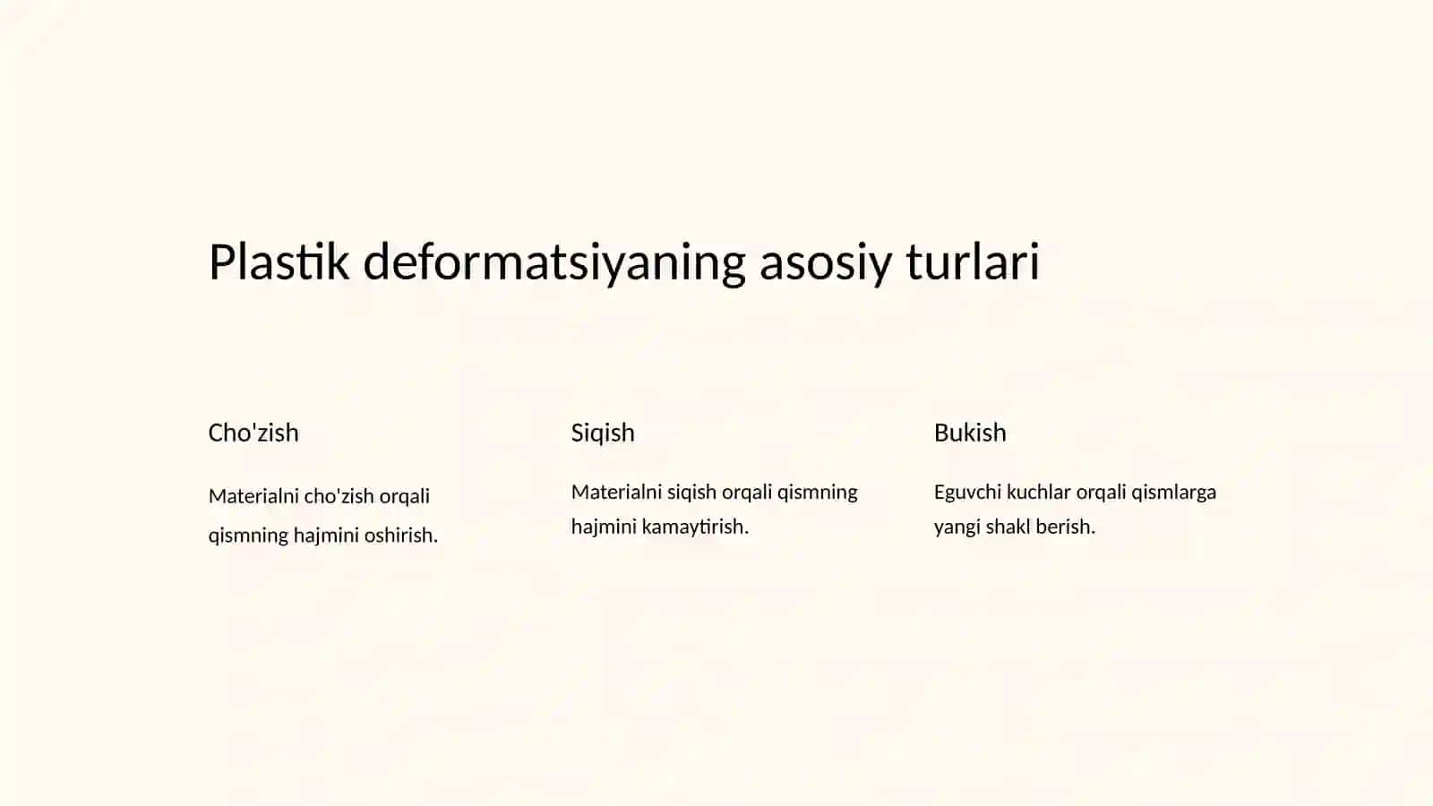 Plastik deformatsiya usuli yordamida detallarni ta'mirlash 3