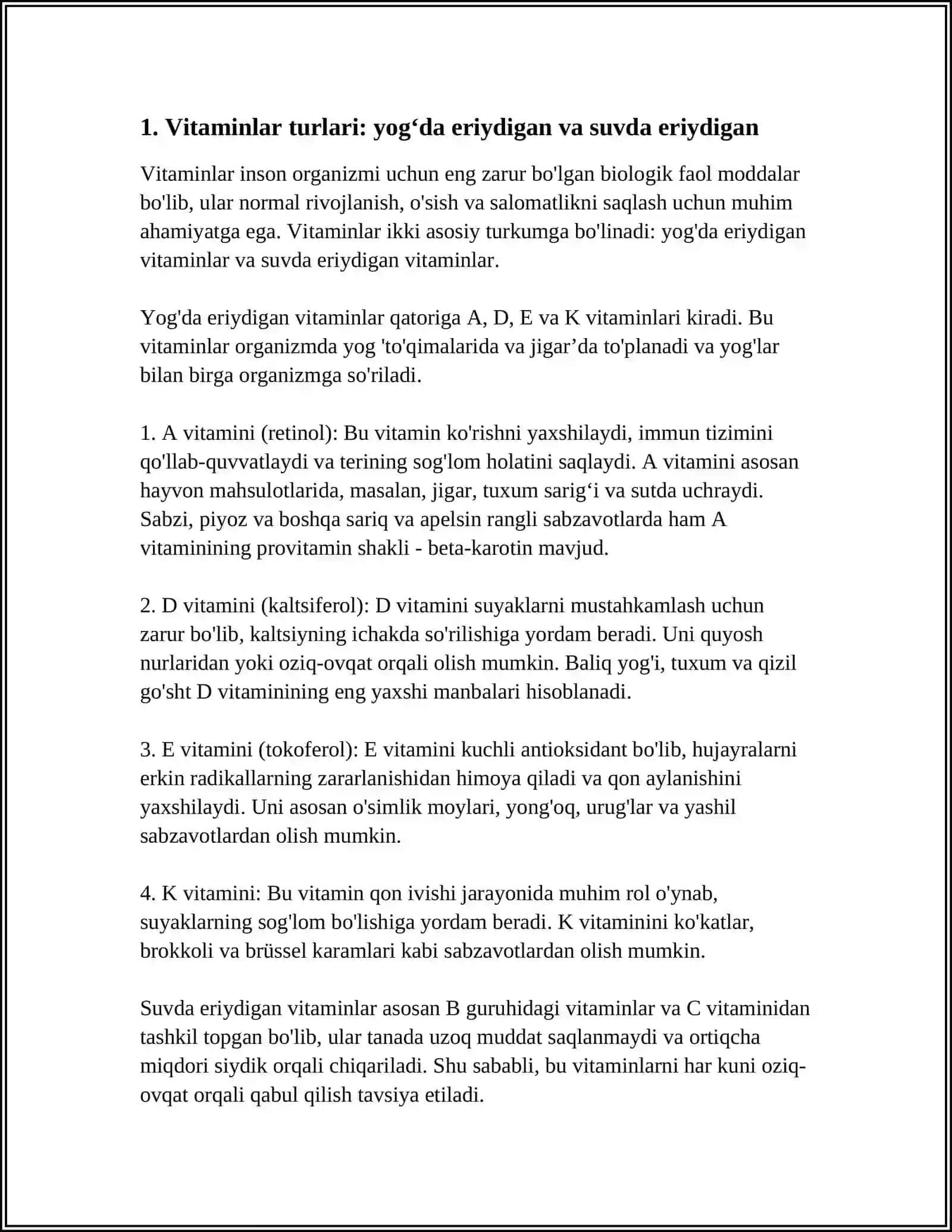 VITAMINLAR 3