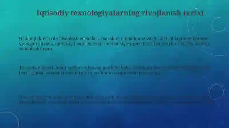 Iqtisodiy texnologiyalar 3