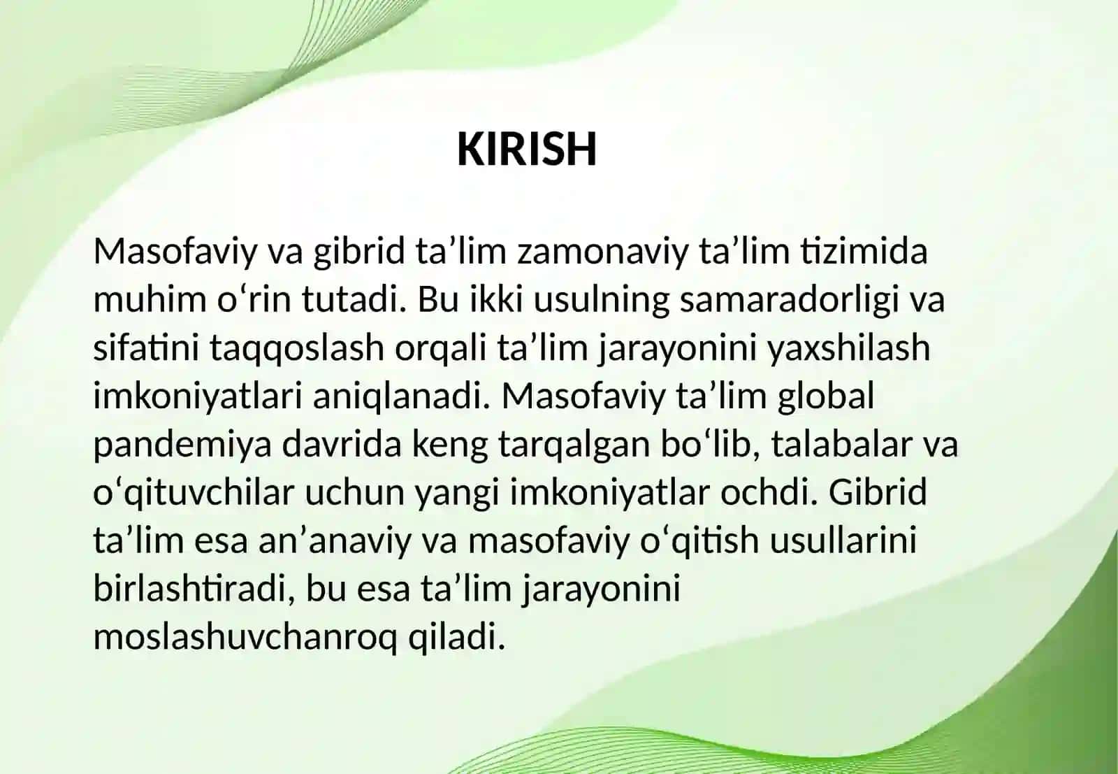 Masofaviy va gibrid ta’lim: sifat va samaradorlikni taqqoslash 3